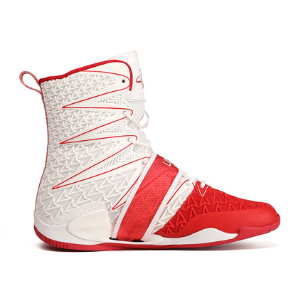 Men's Boxing Shoes Red/ White LS308