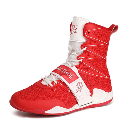 Men's Boxing Shoes Red/ White LS308