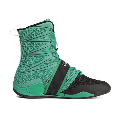 Men's Boxing Shoes Black/ Green LS308