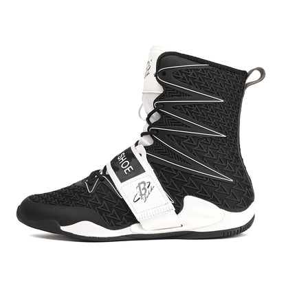 Men's Boxing Shoes Black/ White LS308