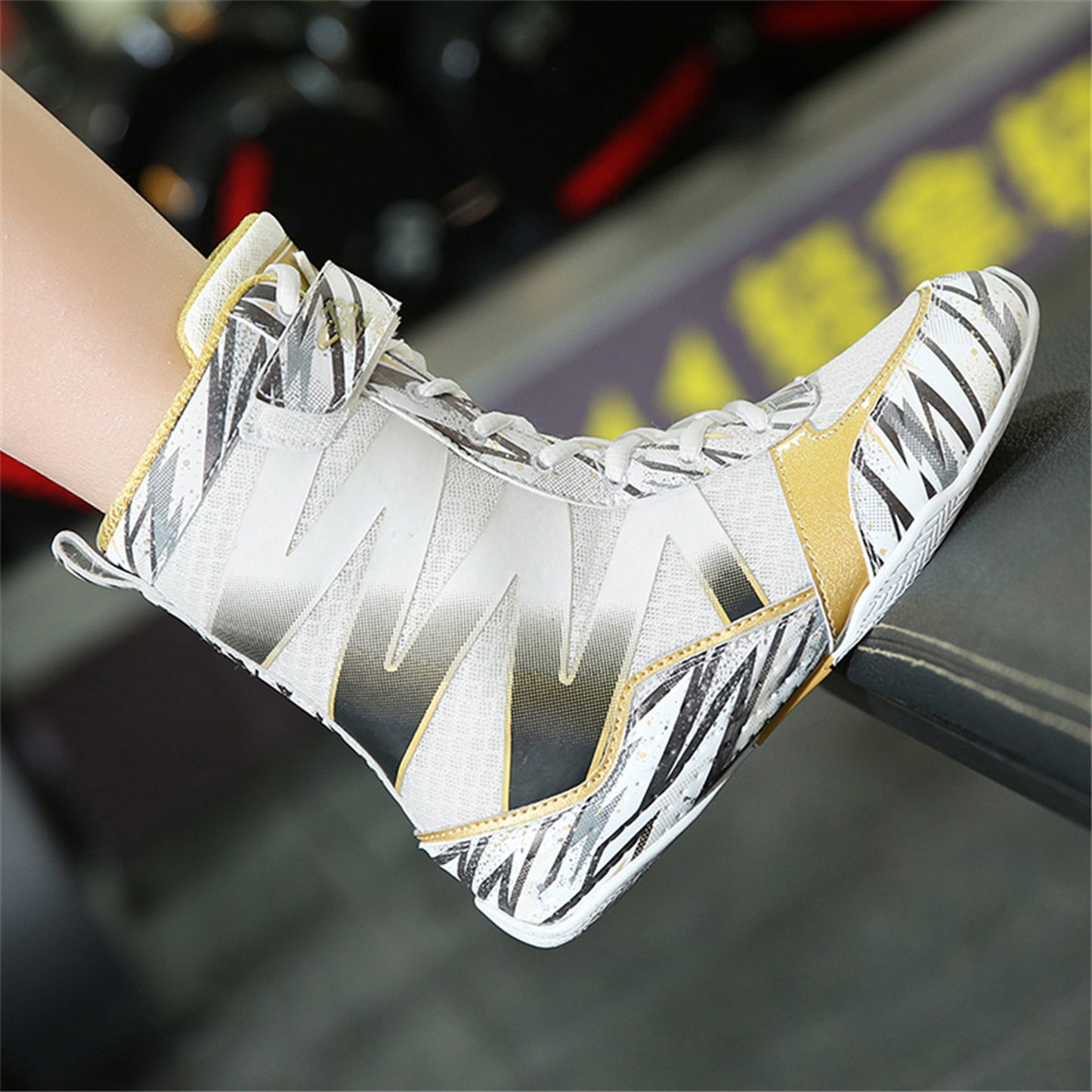 Boxing Shoes for Kids White LS-218